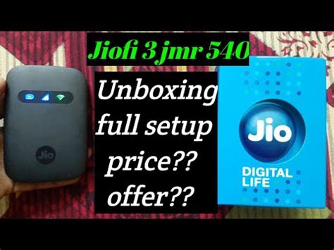 Jiofi3 4G Hotspot Unboxing Full Setup Jiofi3 Jmr540 Wireless Router