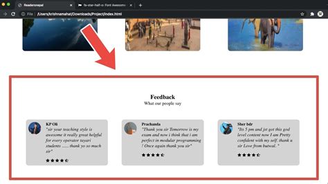 Feedback Comment Section With Ratings Using Html And Css Day 5