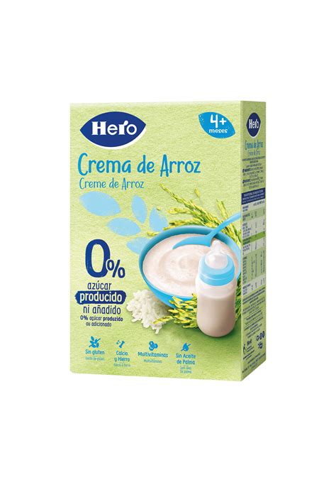 Papilla De Crema De Arroz Cereales Hero Baby