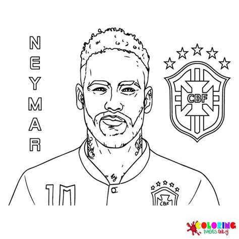 CR7 Coloring Page Free Printable Coloring Pages In 2024 Neymar Jr