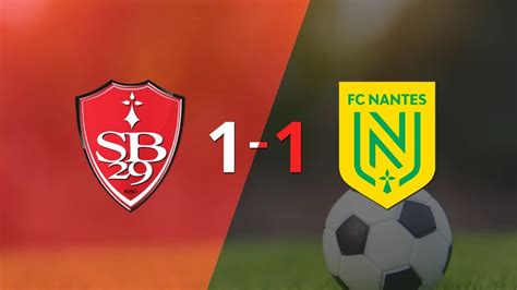 Stade Brestois Y Nantes Se Reparten Los Puntos Y Empatan 1 1 Infobae