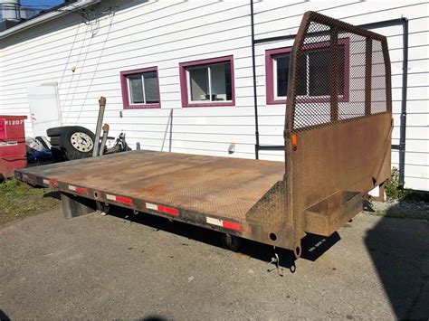 steel flat deck sold island hino