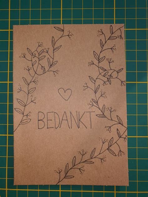 Bedankt Handlettering Office Supplies Cards Office