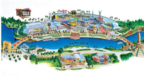 An Artist S Rendering Of The Theme Park Map