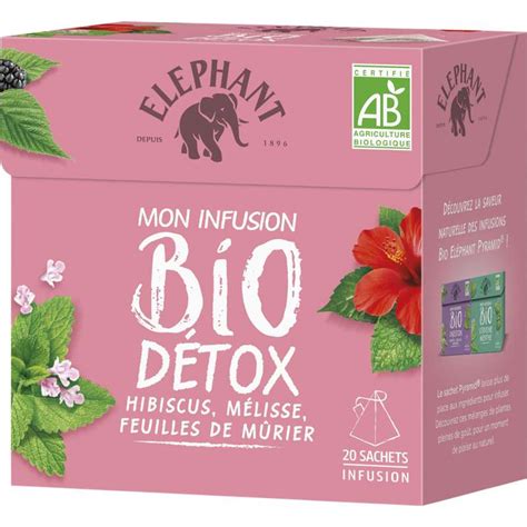 Infusion D Tox Bio El Phant Sachets La Belle Vie Courses En