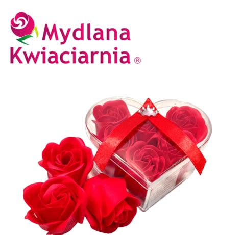 Mydlana Kwiaciarnia Czerwone R E Mydlane W Serduszku Zestaw Kiss