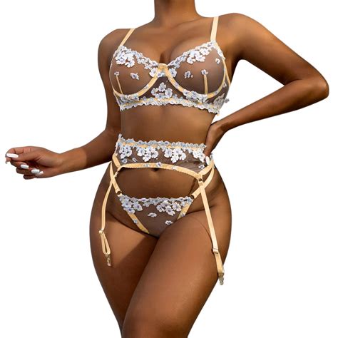 Bkqcnkm Bras For Women No Underwire Plus Size Lingerie Sets For Women