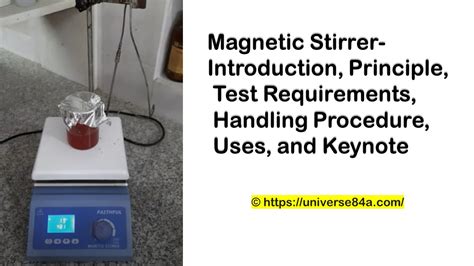 Magnetic Stirrer Introduction Principle Test Requirements Handling