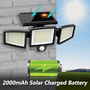 Tuffenough Solar Outdoor Lights Lm Led Security Lights With