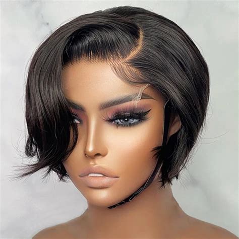 Affordable X Lace Closure Short Pixie Cut Wig Luvme Hair Human