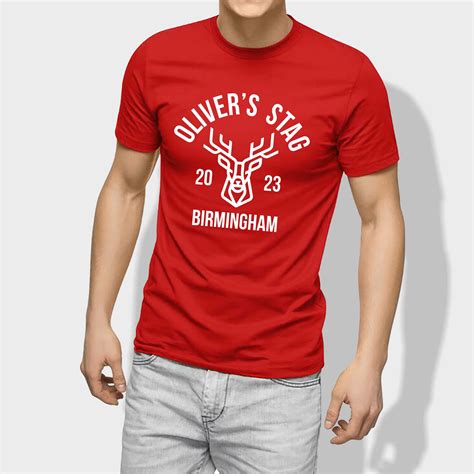 Personalised Stag Do T Shirt Printed With Name And Number With Name And Number