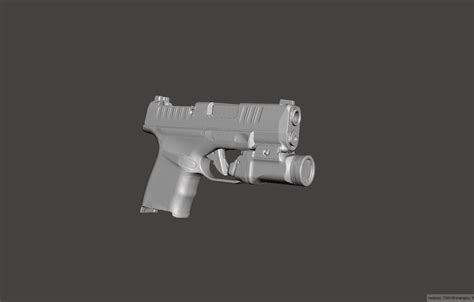 Stl File Springfield Hellcat With Streamlight Tlr 7 Sub Real Size 3d Gun Mold 🔫 ・3d Printer