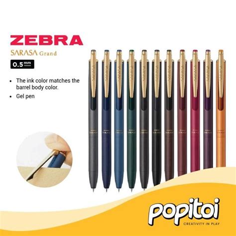 Jual Zebra Sarasa Grand Vintage 0 5 Mm Retro Color Gel Pen Pulpen