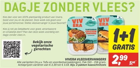 Vivera Vegetarisch Folder Aanbieding Bij Dekamarkt Details