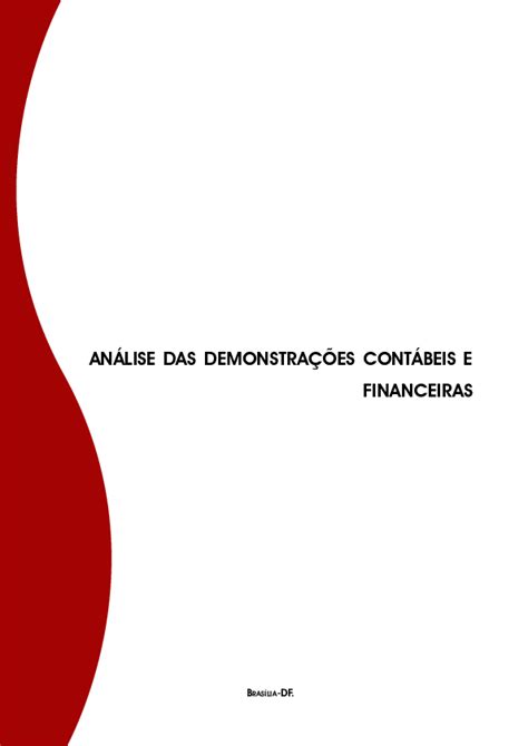 Pdf Análise Das Demonstrações Financeiras Disciplina Análise Das