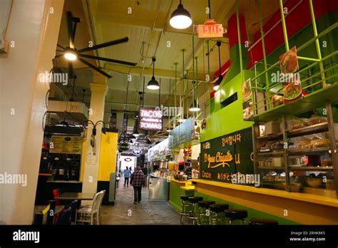 Los Angeles California Grand Central Market Located In Downtown Los