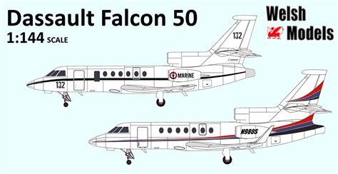 Dassault Falcon 50’s Released Aeroscale