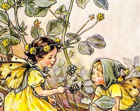 The Flower Fairies The Geranium Fairy Book Illustration Etsy