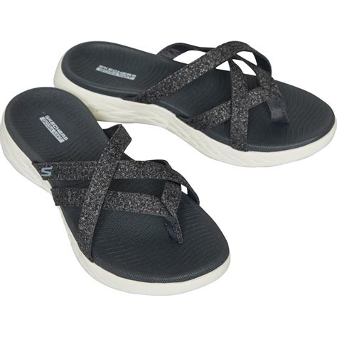 Buy Skechers Womens On The Go 600 Dainty Sandals Charcoal