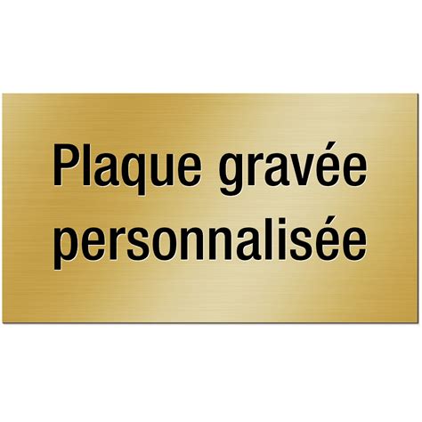 Plaque Grav E Personnalis E De Mm Max X Mm Hanko