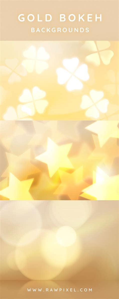 Gold Bokeh Backgrounds Designs