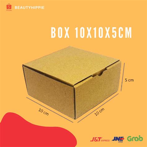 Jual Kardus Box Dus Packaging Uk 10x10x5 Die Cut Box Kotak Packing