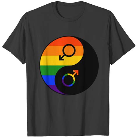 Lgbt Yin Yang Gay Pride Csd Rainbow T Shirt Designed Sold By Govind Raj