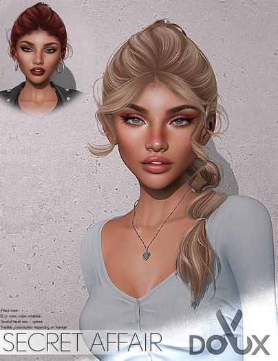 Second Life Marketplace Doux Secret Affair Hairstyle Blogger Pack