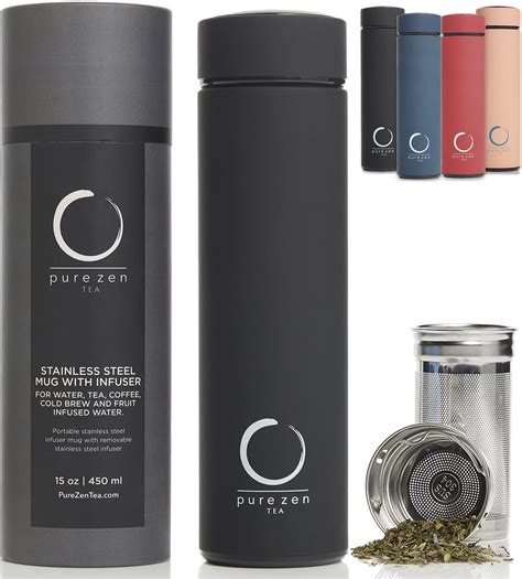 Amazon Pure Zen Tea Thermos With Infuser Stainless Steel