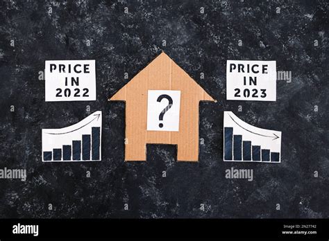 Property Prices And Real Estate Affordability Concept Cardboard House