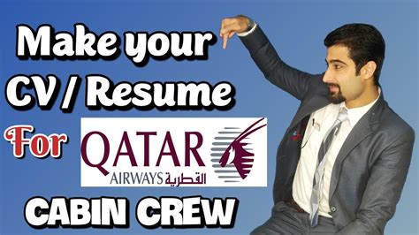 How To Make Resume For Qatar Airways Cabin Crew 2021 Easy Way For