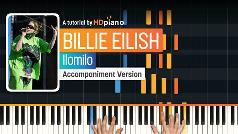 Ilomilo By Billie Eilish Piano Tutorial Hdpiano