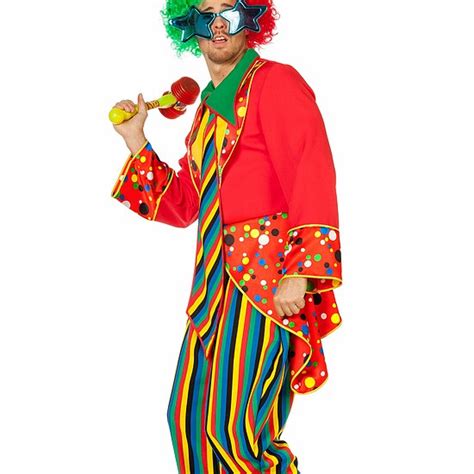 Lustiger Clown Hose Mantel Herren Clowns Kostüm