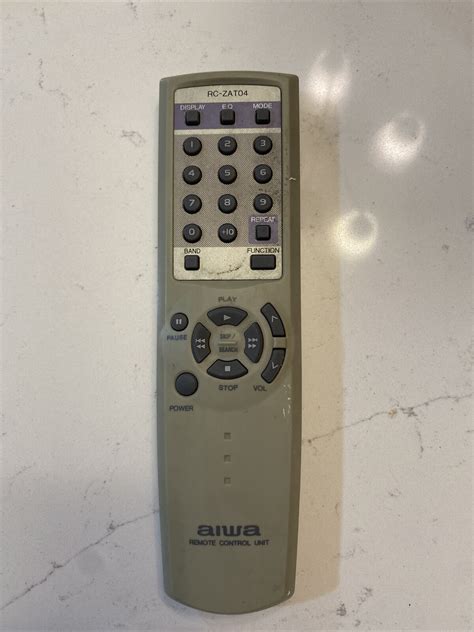 Genuine Oem Original Aiwa Rc Zat Remote Control Unit Not Tested Ebay