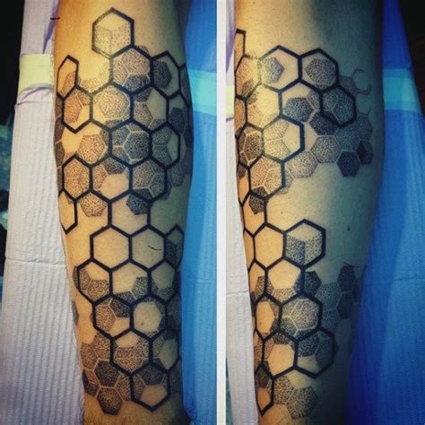 80 Honeycomb Tattoo Designs For Men Hexagon Ink Ideas Honeycomb Tattoo Hexagon Tattoo