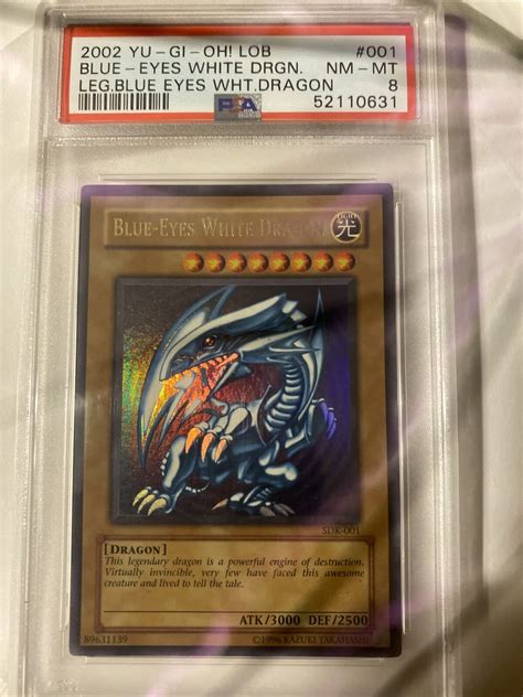 Mavin Yu Gi Oh Lob Blue Eyes White Dragon Sdk Psa