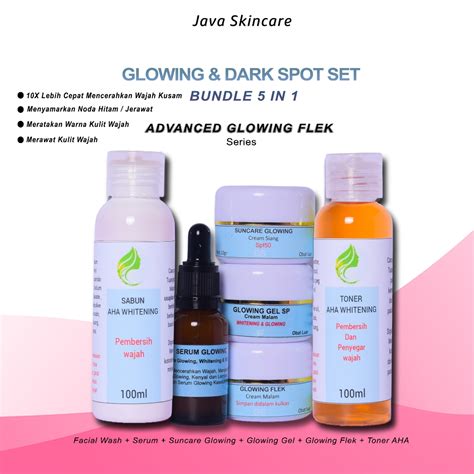 Jual Paket Glowing Flek Lengkap Paket Skincare Glow Flek Lengkap