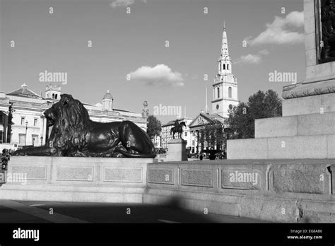 A view of Trafalgar Square, London, England Stock Photo - Alamy