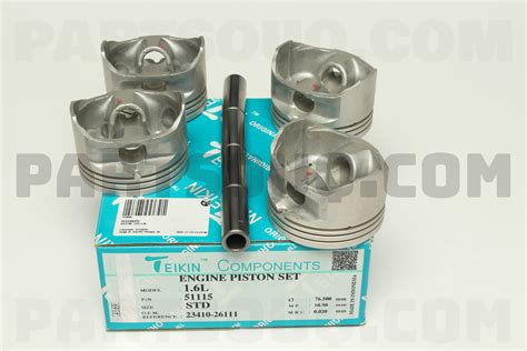 Piston Set Std 16l Set Of 1 51115std Teikin Parts Partsouq