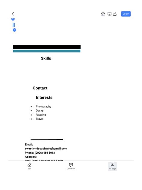 Free Resume SWEETLYNDY WPS Office | PDF