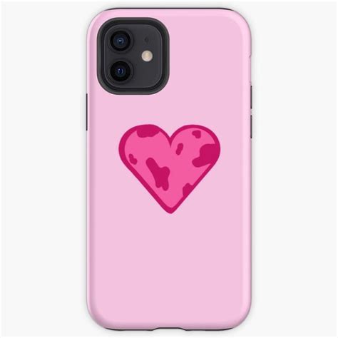 A Pink Phone Case With A Heart On It