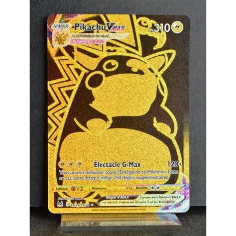 Carte Pokémon Pikachu VMAX 310 PV TG29 TG30 EB11 Origine Perdue NEUF