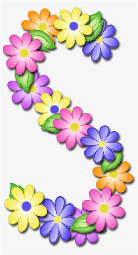 Alfabeto De Primavera Letras Em Png Flower Alphabet Letters Png Image