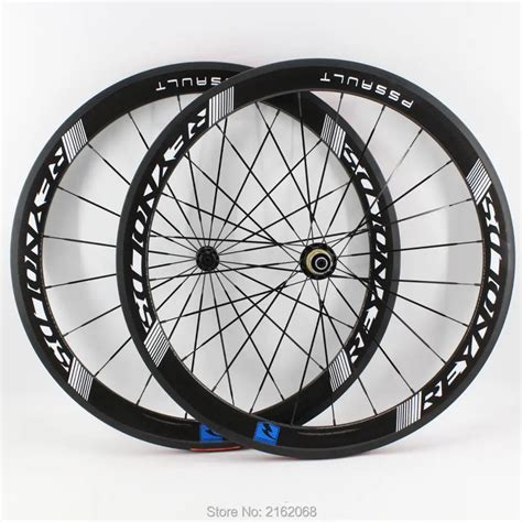 1pair Newest 700C 50mm Clincher Rims Road Bicycle 3K UD 12K Full Carbon