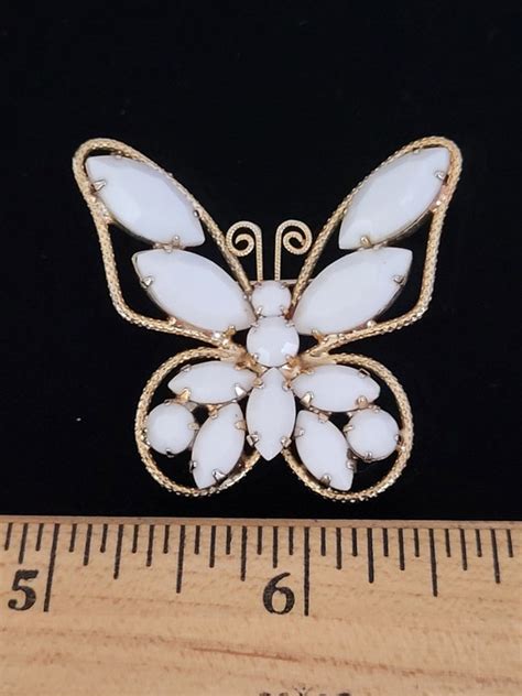 Vintage Juliana Butterfly Brooch Gem