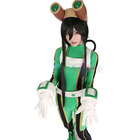 My Hero Academia Froppy Tsuyu Asui Cosplay Jumpsuit Costume Fighting