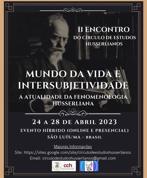 II Encontro do Círculo de Estudos Husserlianos CEH Laboratório de