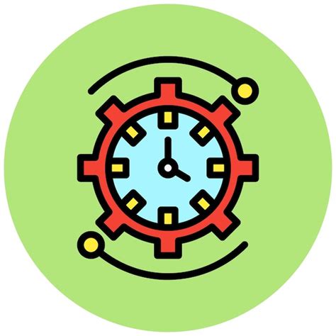 Premium Vector Time Management Vector Icon Design Illustration