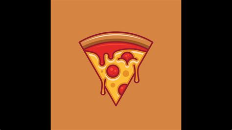 How To Design Vector Pizza Using Adobe Illustrator Fast Food Logo