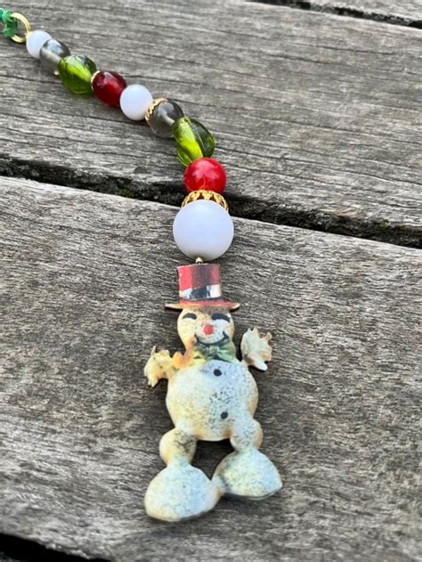 Snowman Ornament Christmas Tree Decoration Winter Holiday - Etsy